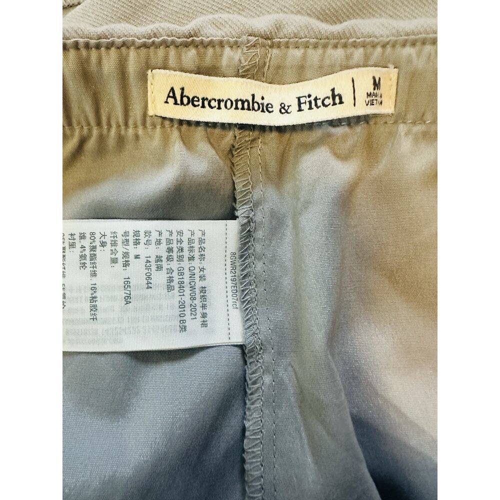 Abercrombie Scarlett Mid Rise Mini Skort Gray Medium Office Minimalist Preppy - Picture 4 of 7
